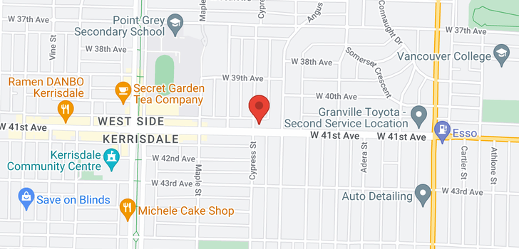 map of 1883 W 41ST AVENUE